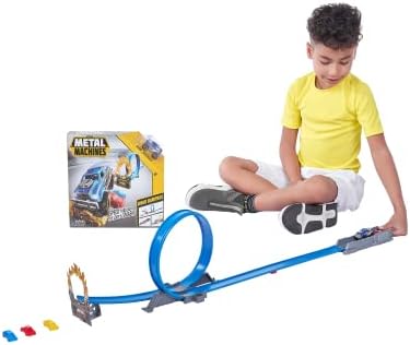 Zuru Metal Machines S1 Kızgın Yol Oyun Seti 360° Loop, Güçlü Fırlatıcı ve 3 Adet Parçalanabilir Araç İçeren Aksiyon Pist Seti
