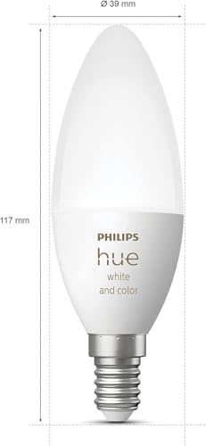 Hue 5.3W Renkli Akıllı B39 E14 Led Ampul, Bluetooth Özellikli - Görsel 3