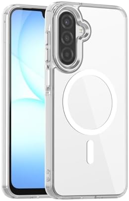 PSR Aksesuar Galaxy A17 Uyumlu Kılıf - M-Safe Kablosuz Şarj Destekli Şeffaf Sert Darbe Emici Arka Kapak (Şeffaf, Galaxy A17) - Görsel 3