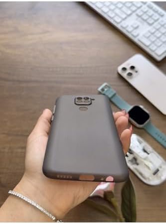 Süper İnce Mat Ultra Thin Silikon Kılıf Buzlu Siyah Redmi Note 9S ile uyumlu