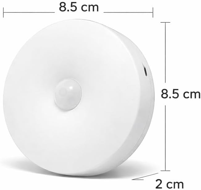 Alternative view of 2’li Set Sensörlü LED Kabin Işığı Gece Lambası | 1,5W | 4000K Doğal Beyaz | 150 Lümen | USB Şarjlı | Manyetik & Bantlı | Mutfak Dolabı, Merdiven, Gardırop Aydınlatma Karanlıkta Harekete Duyarlı