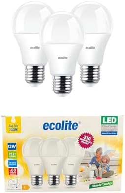 12W LED Ampul 3'lü Paket – 1521 Lümen, 100W Eşdeğer, E27 Duy, 3000K Sarı Işık, Opal Cam,%88 Enerji Tasarrufu, 15000 Saat Ömür