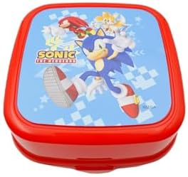 Alternative view of Sonic 4 Bölmeli Beslenme Kabı, Kaşık-Çatal İçinde, Kırmızı
