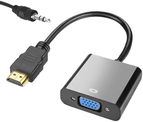 Alternative view of HDMI to VGA Çevirici Adaptör Ses Çıkışlı, Aparat HDMI Çıkışlı Bilgisayarların Görüntüsünü VGA Girişli Monitör, Projeksiyon vb Görüntü Cihaza Aktarır,