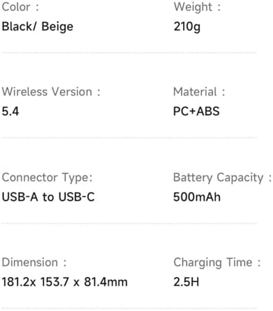 Alternative view of ANC Bluetooth Kulak Üstü Kulaklık – Kablosuz, Bluetooth 5.4, Beyaz | HP-1421