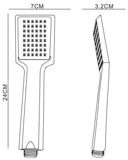 TEMA ARYA 1 Fonksiyonlu Askılı Duş Seti Kireç Kırıcı Özellikli Sade Şık Tasarım 150-190cm İnce Çift Kenetli Örgülü Duş Spirali - Görsel 3