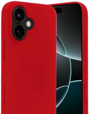 Alternative view of & AKSESUAR iPhone 17 ile Uyumlu İçi Kadife Dışı Mat Yapıya Sahip Koruma Sağlayan Lansman Silikon Kılıf (Kırmızı)