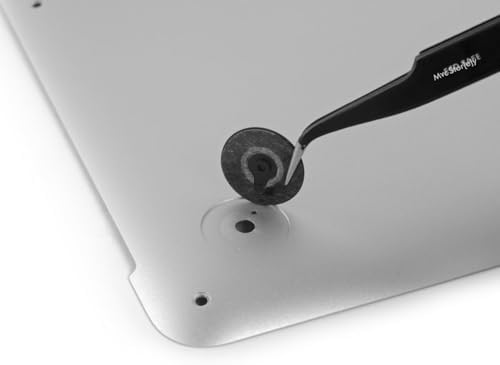 MacBook Pro A1425 A1502 A1398 uyumlu alt kapak rubber feet 4 adet kauçuk ayak seti kaydırmaz yüzey kolay montaj titreşim önleyici uzun ömürlü yedek parçaSiyah - Görsel 3