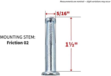 Shepherd Hardware 9406 Ofis Sandalyesi Tekerleği, Frenli Çift Tekerlek, 5 cm, 8 mm Şaft Çapı, 34 kg Taşıma Kapasitesi, 2'li Paket, Siyah