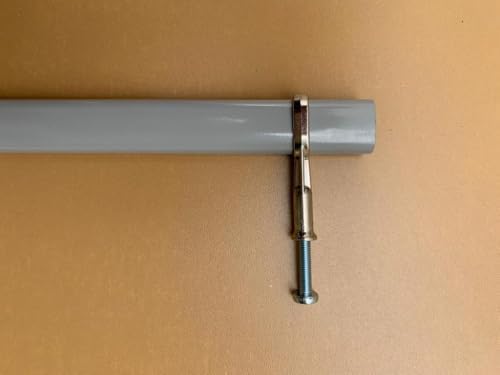 Alternative view of Dolap Askı Borusu Gri+2 Flanş Tüm Ölçüler Tüm Markalara Uyumlu 23cm