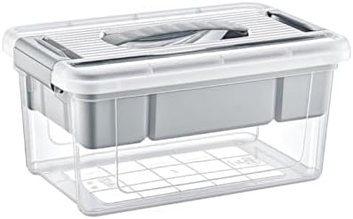 Alternative view of Bölmeli ve Katlı Plastik Organizer Makyaj Düzenleyici – Kilitli Takım Sandığı Organizer Kutu, Taşıma Kulplu Çok Amaçlı Düzenleyici, Katlı Saklama Kutusu (ASORTİ RENK) (9 Litre)