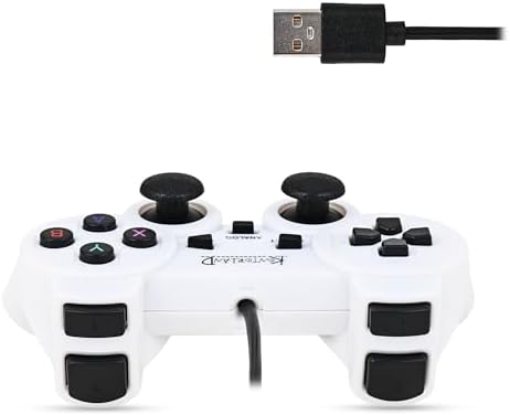 Alternative view of Kontorland Kablolu PC Gamepad – D-Input & X-Input Destekli Çift Titreşimli USB Oyun Kolu (Beyaz)