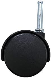 Alternative view of Shepherd Hardware 9406 Ofis Sandalyesi Tekerleği, Frenli Çift Tekerlek, 5 cm, 8 mm Şaft Çapı, 34 kg Taşıma Kapasitesi, 2'li Paket, Siyah