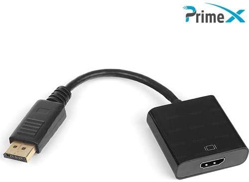 PX-1325 DisplayPort to HDMI Dönüştürücü, DP Erkek to Hdmi Dişi Görüntü Çevirici Adaptör, DisplayPort Bilgisayardan HDMI Monitör TV Projeksiyon Bağlantı Aparatı, 2560x1600 Destekli Tak Çalıştır - Görsel 3
