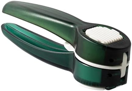 Alternative view of Ergonomik Saplı Pratik Sarımsak ve Zencefil Ezici - Yeşil Mutfak Rendeleyici ve Sarımsak Püresi Yapıcı