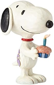 Peanuts by Jim Shore Snoopy doğum günü figürü, 7,6 cm, çok renkli - Görsel 3
