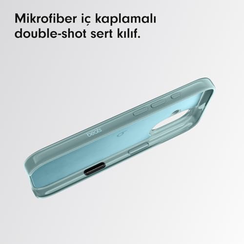 Beats iPhone 16 Pro Kılıf - MagSafe, Çizilmeye Dayanıklı Koruyucu Kılıf, İnce Form, Mikrofiber Kaplama - Çakıl Grisi