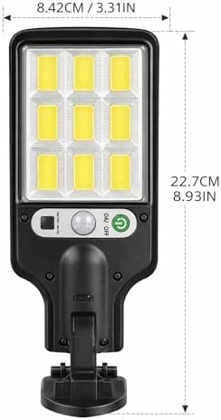 Güneş Enerjili Sensörlü Solar LED Lamba 72 LED Hareket Algılayıcılı Dış Mekan Duvar Aydınlatması Su Geçirmez Güvenlik Bahçe Balkon Garaj Aydınlatma - Görsel 3