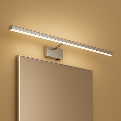 Alternative view of Kanarya 40 cm 8W LED Ayna & Resim Apliği Krom | 4200K Gün Işığı, 720 Lümen, IP45 Su Korumalı, 64W Eşdeğer, Açma/Kapama Anahtarlı, 220V Modern Duvar Aydınlatma Armatürü