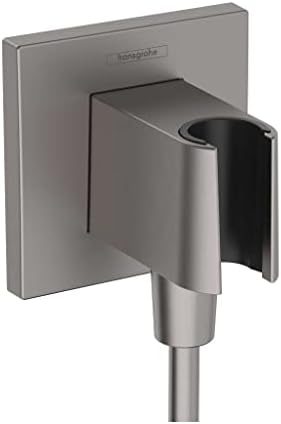 Hans El Tipi Duş Duvar Prizi 1/2 "Fırçalanmış Siyah Krom, 26889341 Dişli Bağlantısı - Görsel 3