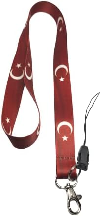 Şanlı Türk Bayrağı Boyun ipi Telefon Askısı