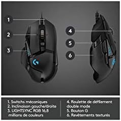 Alternative view of G G502 HERO Kablolu Oyuncu Mouse, LIGHTSYNC Teknolojisi, 25.600 DPI, 11 Programlanabilir Tuş, 121 gr Ağırlık, Siyah
