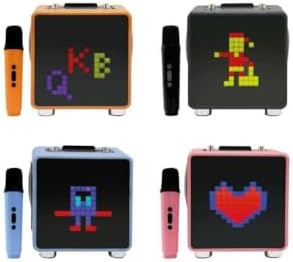 15W 11X11 Piksel Led Ekranlı Karaoke Bluetooth Hoparlör Siyah BTS-270