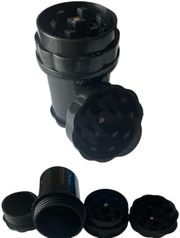 Alternative view of GRINDER Parçalayıcı PLASTİK baharat öğütücü herb spice 4 katmanlı (58MM-SIYAH)