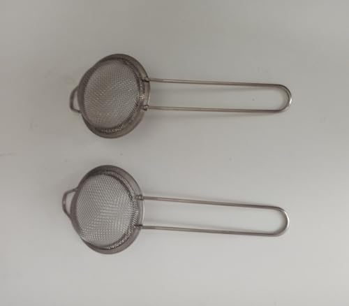 Alternative view of 2’li Saplı Çay Süzgeci – Paslanmaz Metal Bardak Çay Süzgeci ve Pudra Şekeri Eleği