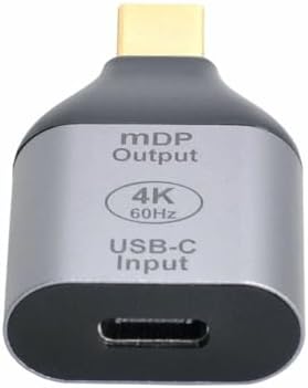 USB-C to Mini DisplayPort Adaptör 4K 60Hz Görüntü Aktarıcı Type-C to mDP Dönüştürücü Laptop Tablet Harici Monitör TV Projektör Bağlantı Aparatı Yüksek Çözünürlük Stabil Görüntü | ZR1219 - Görsel 3