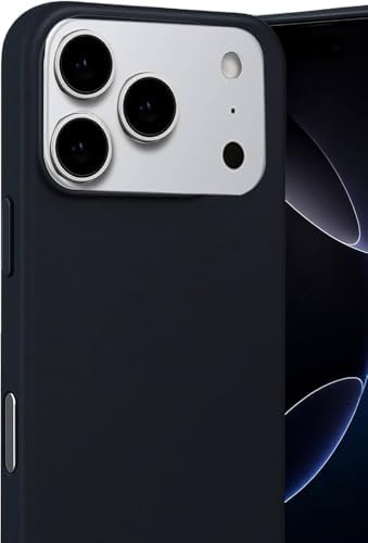 Alternative view of & AKSESUAR iPhone 17 Pro ile Uyumlu İçi Kadife Dışı Mat Yapıya Sahip Koruma Sağlayan Lansman Silikon Kılıf (Siyah)