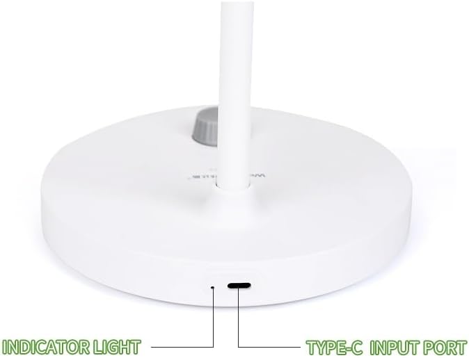 Dimmerli Led Ayarlanabilir Kablosuz Type-C Şarjlı Masa Lambası Çalışma Lambası - Görsel 2