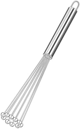 Alternative view of Paslanmaz Çelik Yumurta Çırpıcı 25-30 cm Uzun Saplı Tek Parça Paslanmaz Çelik Boncuk Çırpıcı, Mutfak Eşyası
