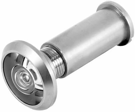 Metal Kapı Dürbünü, 180° Görüş Açısı, 14mm Çap, Ayarlanabilir Uzunluk 50-75mm, Gümüş