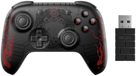 Alternative view of 8BitDo Ultimate 2C Wireless Controller for Windows PC and Android, with Hall Effect Joysticks and Hall Triggers, 1000Hz Polling Rate, and Remappable L4/R4 Bumpers - Black Myth: Wukong