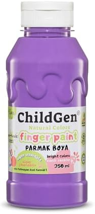 Childgen Süper Yıkanabilir Parmak Boyası 350 Ml Şişe Mor