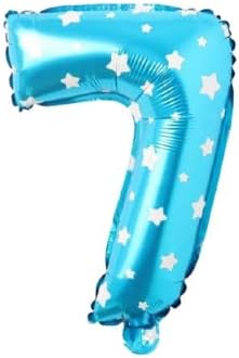 Alternative view of 7 Rakamlı 16 İnç Mavi Yıldızlı Folyo Balon 36 CM (Mavi)