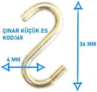 Alternative view of S Kanca Demiri Askı Kancası, Mutfak Dolap Düzenleme, Ev Dekorasyon, 10 Adet