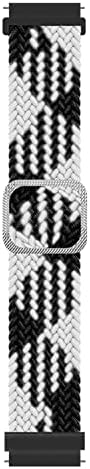 Xiaomi Watch S1 Active için Kordon Braided Loop Band Siyah Beyaz