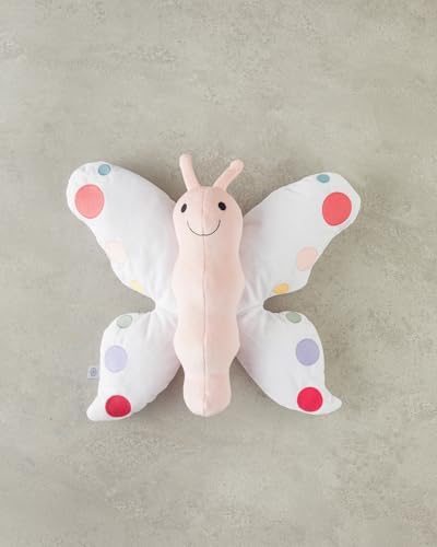 Butterfly Bebe Dekoratif Kırlent 40 cm Beyaz