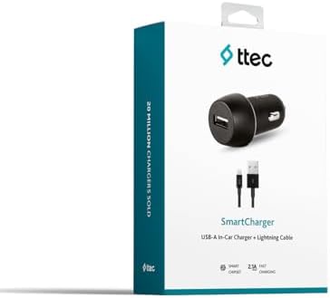 Alternative view of SmartCharger 2.1A Araç Şarj Aleti + Lightning ile Uyumlu Kablo Siyah