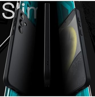 & AKSESUAR  Galaxy S24 ile Uyumlu İçi Kadife Kamera Korumalı Lansman Silikon Kılıf İnce Yapılı Tam Koruma Sağlayan Kamera Korumalı Kılıf (Siyah)