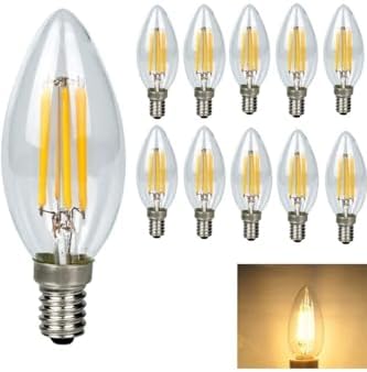 Alternative view of Rustik Led Ampul 4w E14 Ince Duy Gün Işığı 3000K 10 Adet Cata ERD25 Düz Mum Ampul