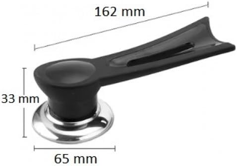 Dikey Tencere Kapağı Kolu – Isıya Dayanıklı, Ergonomik Tasarım, Tencere Kapakları İçin Tutacak, Siyah Renk – Mutfak Aksesuarı, Pratik Yardımcı El Aleti