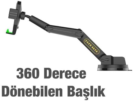 D001 Ağır Vasıta Araçlar için Araç Tutucu Kamyon Tır Otobüs Ekskavatör Gibi Büyük Araçlar için Büyük Boy ve Büyük Vakumlu Ergonomik Tasarım APlus Kalite Memnuniyet Garantili Araç Telefon Tutucu - Görsel 3