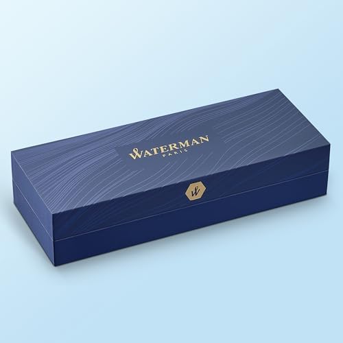 Alternative view of Waterman Hemisphere Paslanmaz Çelik Altın Tasarımlı Tükenmez Kalem, Orta Kalınlıkta Uç, Mavi Mürekkep