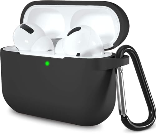 Alternative view of AirPods Pro 3. Nesil ile Uyumlu Sert Likit Silikon Kılıf – Kolay Temizlenebilir,  Astar Kaplı İç Yüzey Kapak, Düşmeye Karşı Tam Koruma, Kablosuz Şarj Uyumu - Siyah