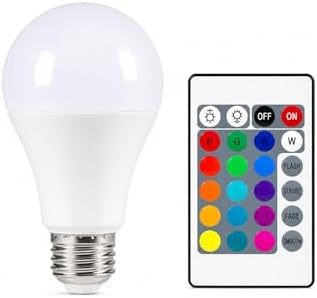 Kumandalı RGB LED Ampul 9W E27 – Renk Değiştiren Uzaktan Kumandalı Dekoratif Akıllı Işık – Beyaz/Gün Işığı/RGB Modlu