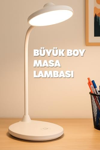 Alternative view of Şarjlı Masa Lambası Işık Ayarlanabilir Telefon Tutuculu Ders Çalışma Okuma Işığı Doğal Işık 1023