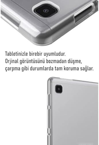 Xiaomi Redmi Pad SE 8.7 İnç İle Uyumlu Kılıf Kamera Lens Korumalı Şeffaf Silikon Tablet Kılıfı Sova